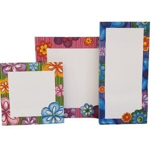 Grocery List Floral Magnetic Notepads Fridge Notepads Decorative Floral Paper